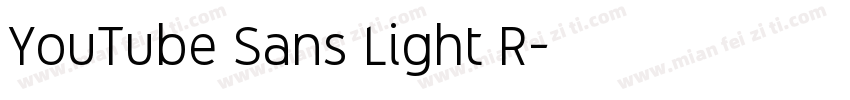 YouTube Sans Light R字体转换